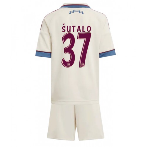Ajax Josip Sutalo #37 Tredje trøje Børn 2025-26 Kort ærmer (+ korte bukser)